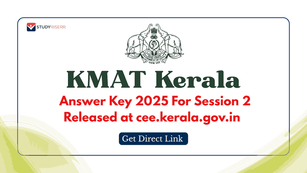 KMAT Kerala Answer Key 2025 For Session 2 Released at cee.kerala.gov.in: Get Direct Link